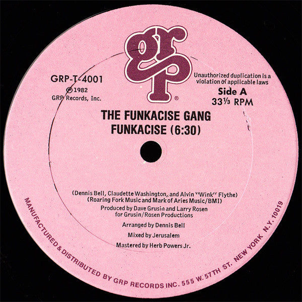 Funkacise Gang : Funkacise (12")
