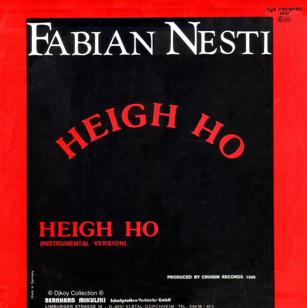 Fabian Nesti : Heigh Ho (12")