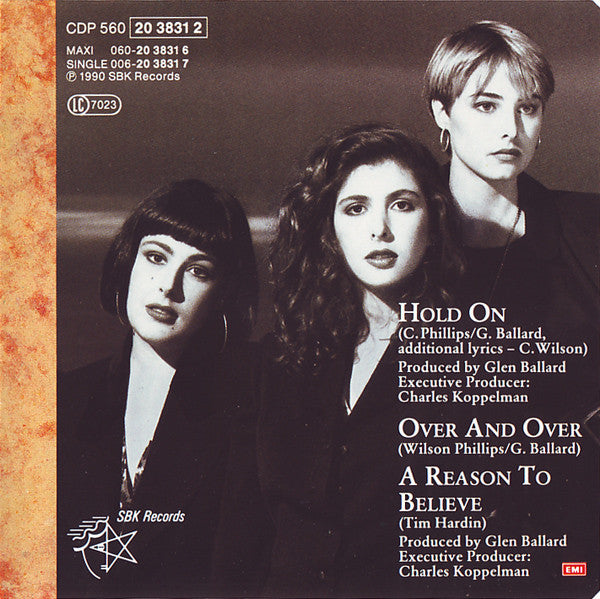Wilson Phillips : Hold On (CD, Maxi)