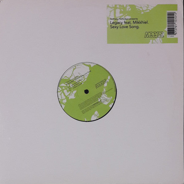 Anthony Nicholson Presents Legacy (12) Feat. Mike Benson : Sexy Love Song (12")