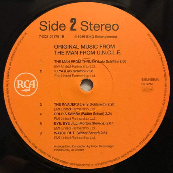 Hugo Montenegro : Original Music From The Man From U.N.C.L.E. (2xLP, 180)