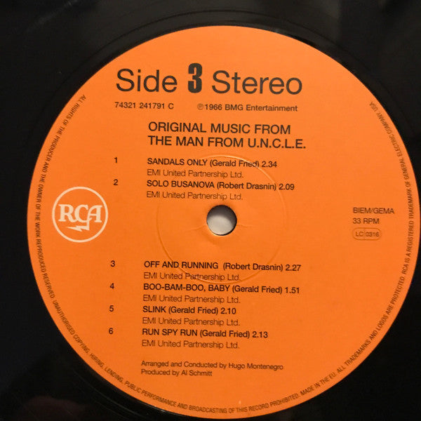 Hugo Montenegro : Original Music From The Man From U.N.C.L.E. (2xLP, 180)