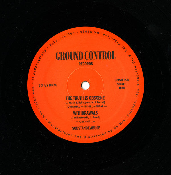 Substance Abuse : What The F**k You Rhymin' For? (12")