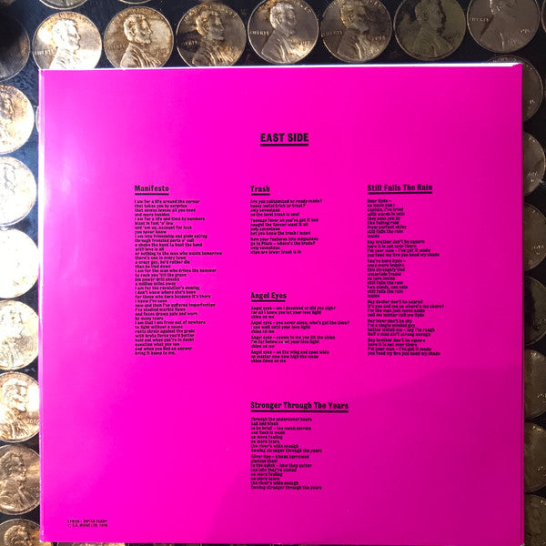 Roxy Music : Manifesto (HDCD, Album, RE, RM)