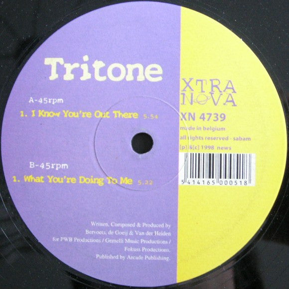 Tritone : I Know You're Out There (12")