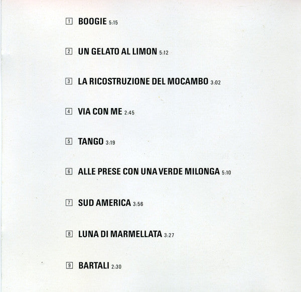 Paolo Conte : Boogie (CD, Comp)