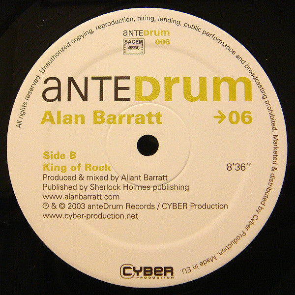 Alan Barratt : The Darkside (12")