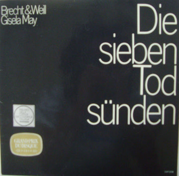 Bertolt Brecht & Kurt Weill - Gisela May : Die Sieben Todsünden (LP, Album)