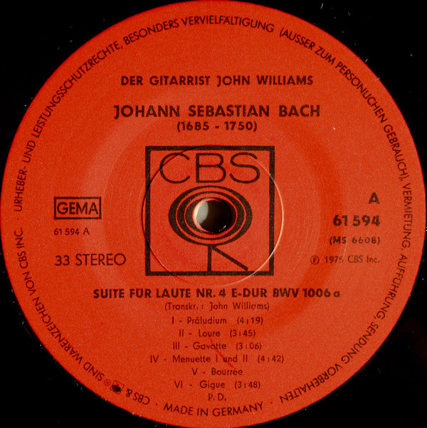 John Williams (7) : Der Gitarrist John Williams (LP)