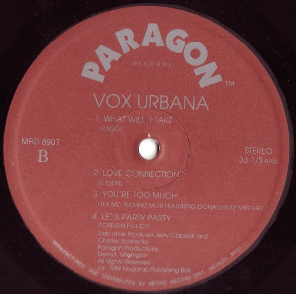 Various : Vox Urbana (LP, Comp)
