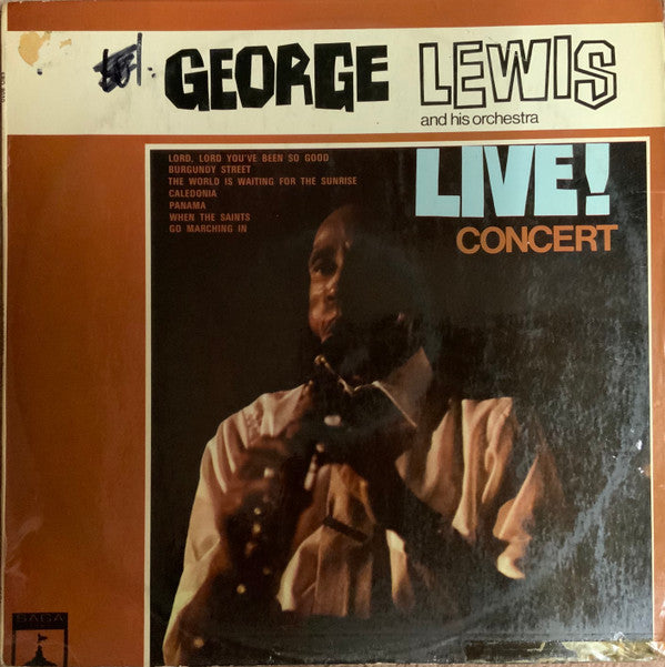 George Lewis And His Orchestra : Live! Concert (LP)