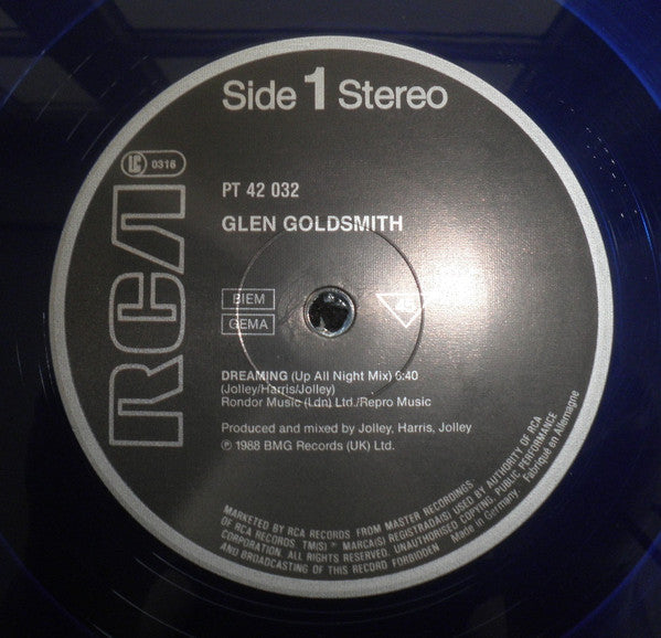 Glen Goldsmith : Dreaming (12", Maxi, Blu)