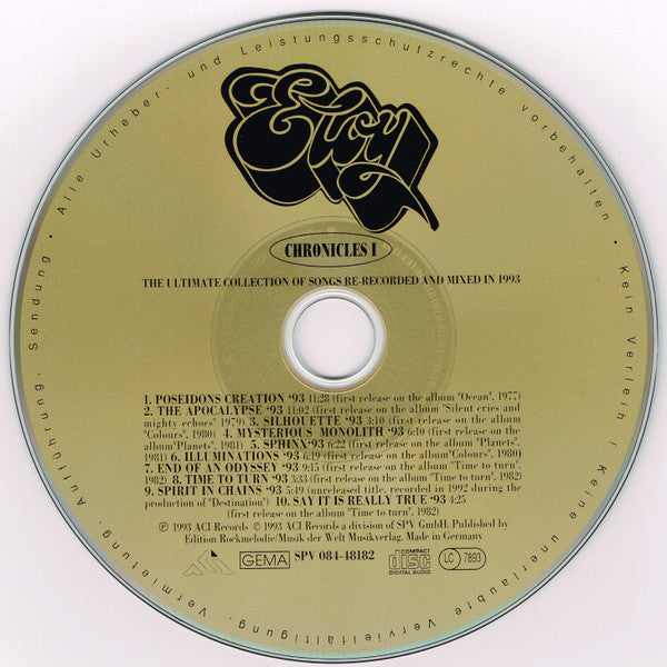 Eloy : Chronicles I (CD, Comp, RM)