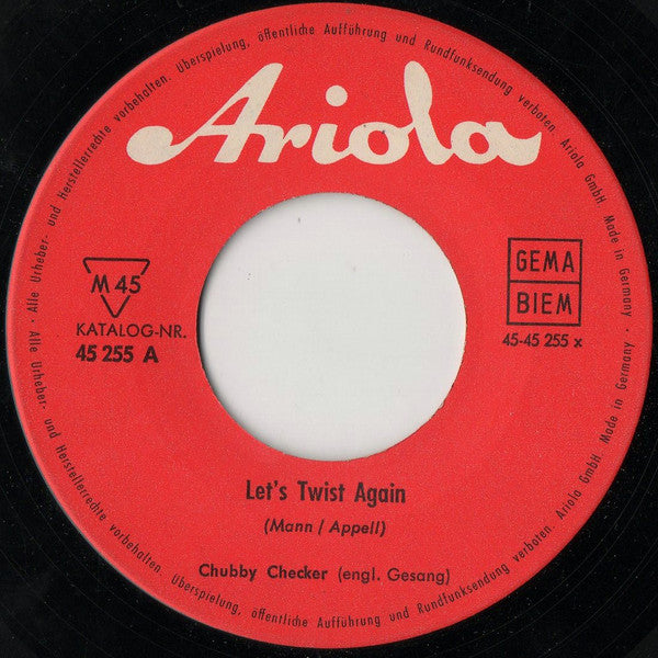 Chubby Checker : Let's Twist Again / The Twist (7", Single, Mono)