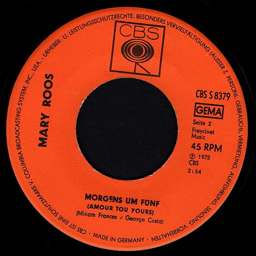 Mary Roos : Er Bleibt Hier (Für Immer) (7", Single)