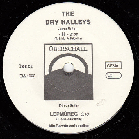 The Dry Halleys : The Dry Halleys (7", Single)