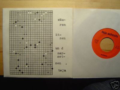 Teja Schmitz : Säuren Ätzen Und Zersetzen (7")