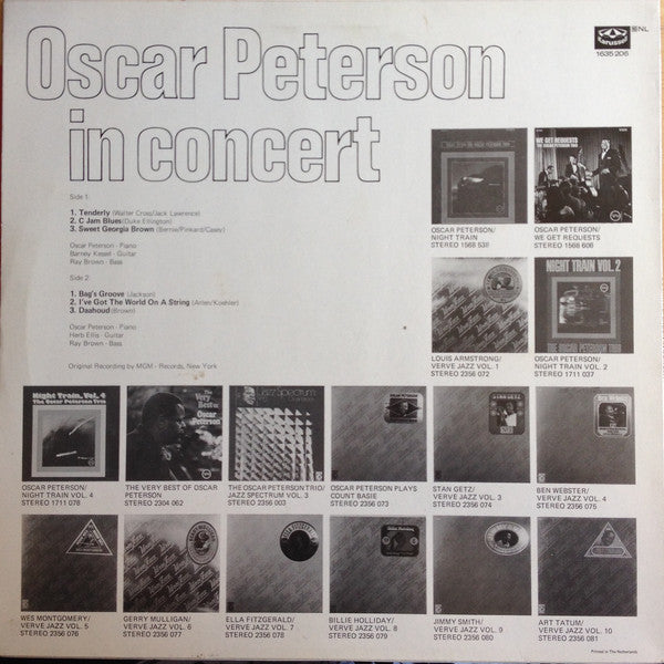 Oscar Peterson : In Concert (LP, Album)