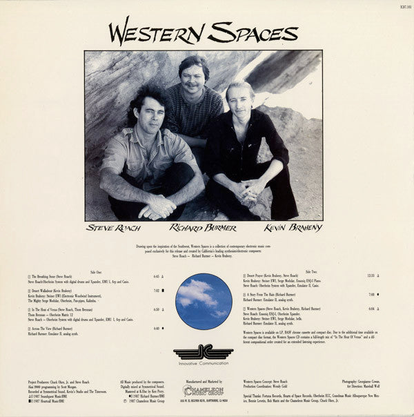 Steve Roach, Kevin Braheny, Richard Burmer : Western Spaces (LP, Album)
