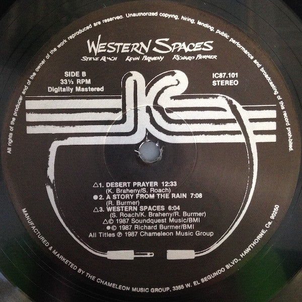 Steve Roach, Kevin Braheny, Richard Burmer : Western Spaces (LP, Album)
