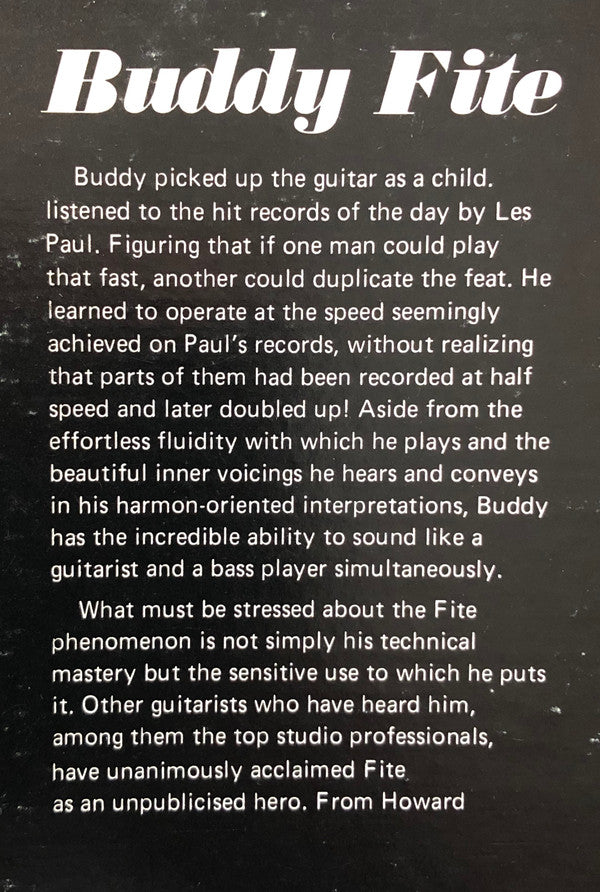 Buddy Fite : Plays For Satin Dolls (LP, Album)