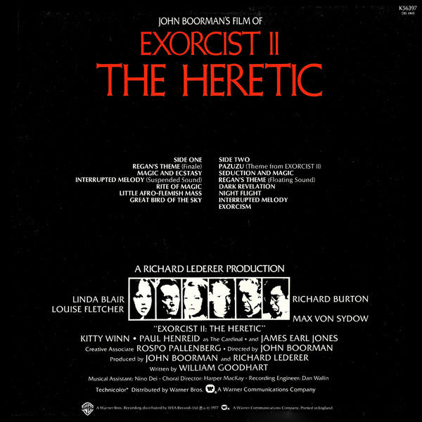Ennio Morricone : Exorcist II: The Heretic (LP, Album)