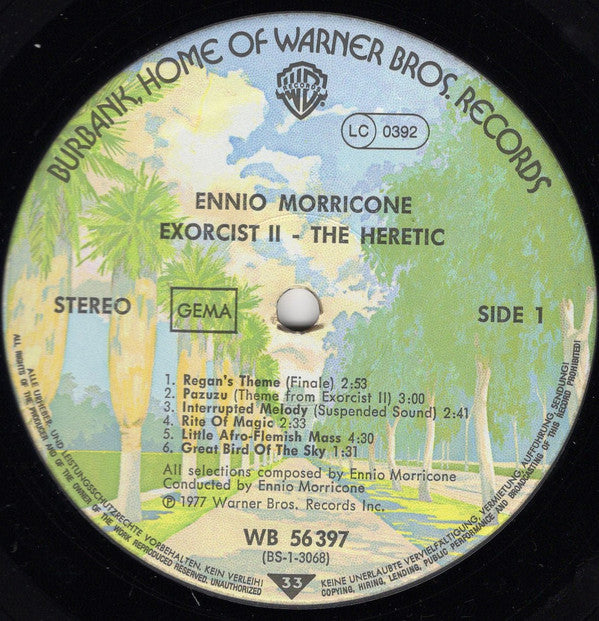 Ennio Morricone : Exorcist II: The Heretic (LP, Album)