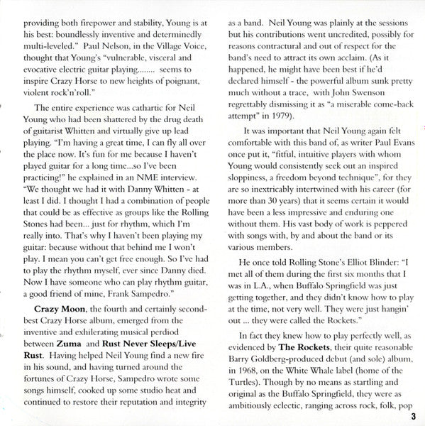 Crazy Horse : Crazy Moon (CD, Album, RE)