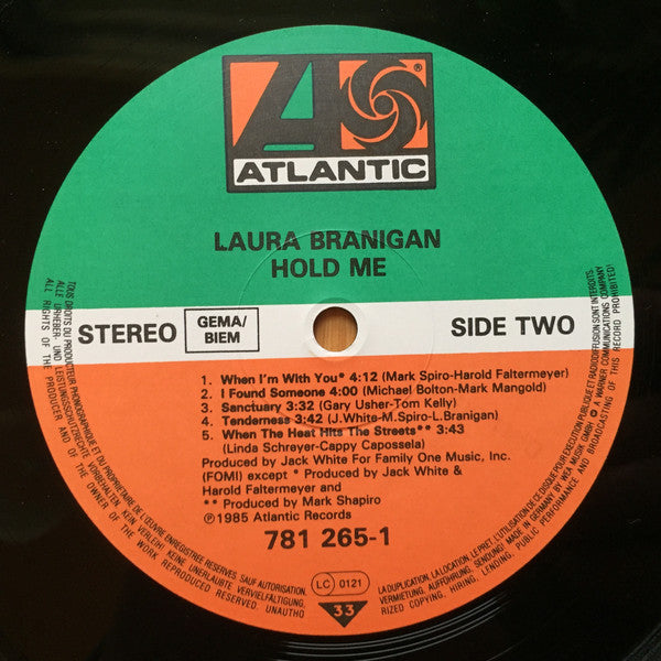 Laura Branigan : Hold Me (LP, Album)