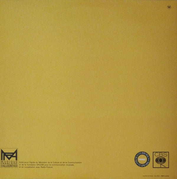 Paul Méfano : Madrigal / Ondes, Espaces Mouvants / Eventails (LP)