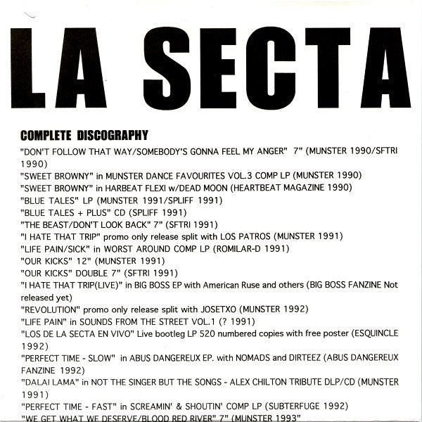 La Secta : Black Hair (7")