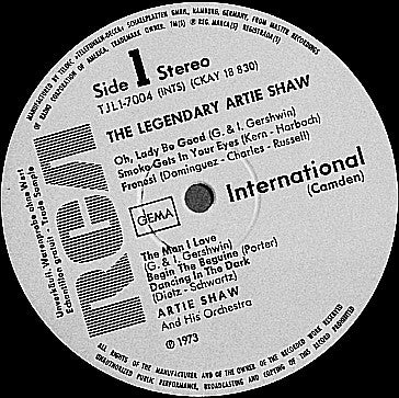 Artie Shaw And His Orchestra : The Legendary Artie Shaw (LP, Comp)