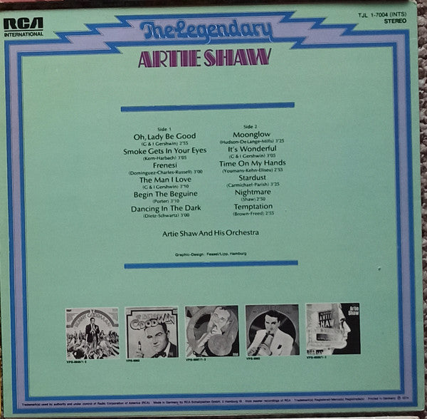 Artie Shaw And His Orchestra : The Legendary Artie Shaw (LP, Comp)