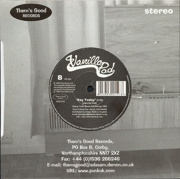 Vanilla Pod : Once Was Home (7", Single)