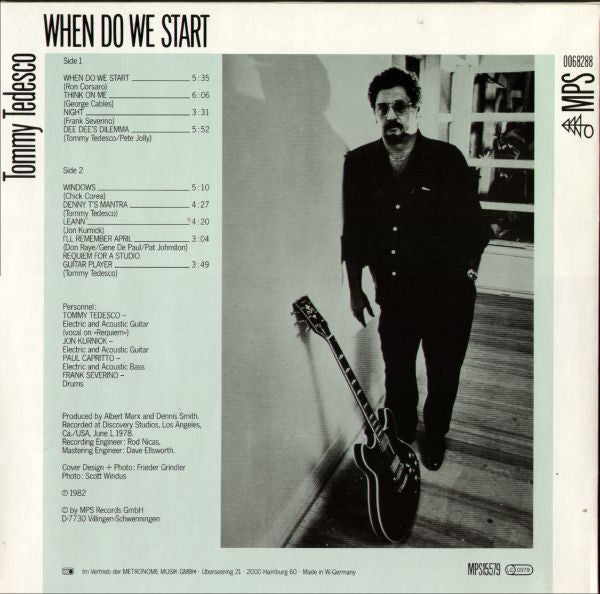Tommy Tedesco : When Do We Start (LP, Album, RE)