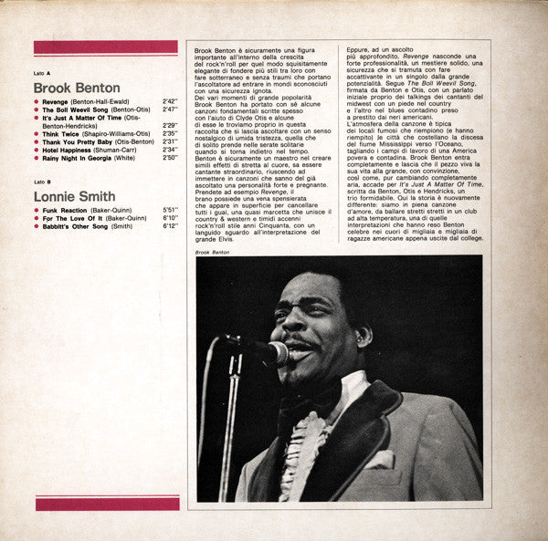 Brook Benton / Lonnie Smith : Brook Benton / Lonnie Smith (LP, Comp)
