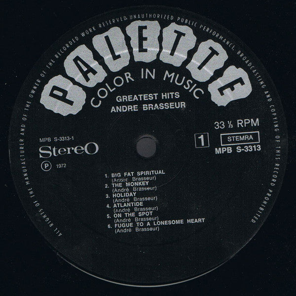 André Brasseur : Greatest Hits (LP, Comp)