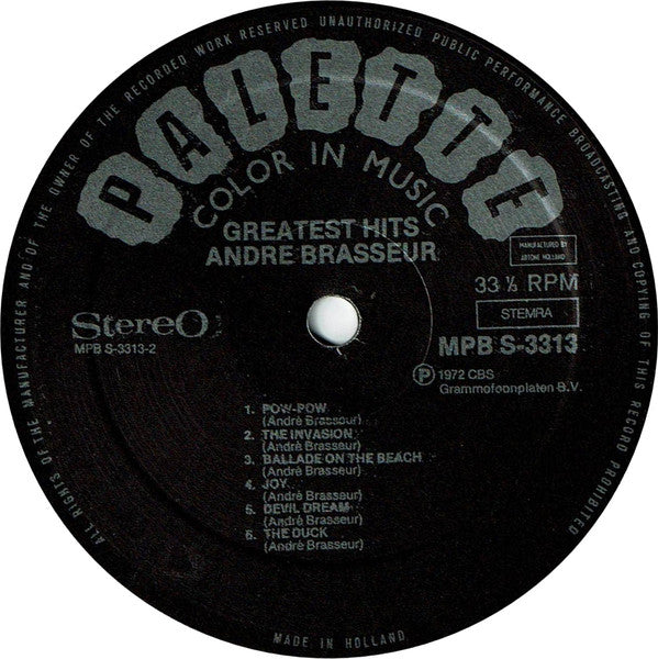 André Brasseur : Greatest Hits (LP, Comp)