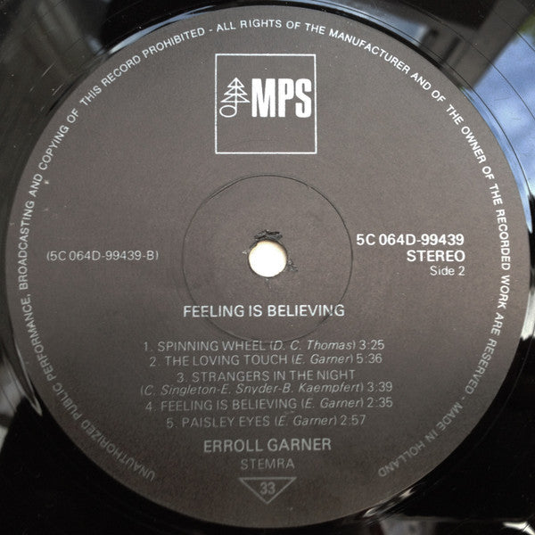 Erroll Garner : Feeling Is Believing (LP, RE)