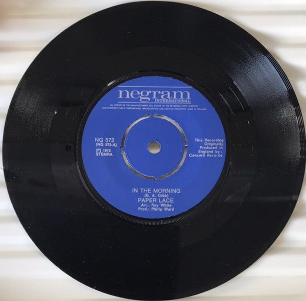 Paper Lace : In The Morning (7", Single)