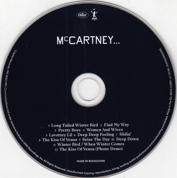 Paul McCartney : McCartney III (CD, Album, Dlx, Whi)