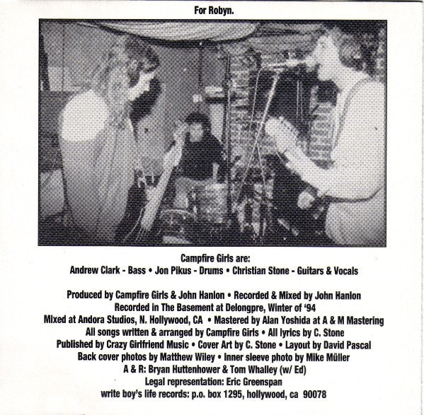 Campfire Girls : Mood Enhancer E.P. (CD, MiniAlbum)