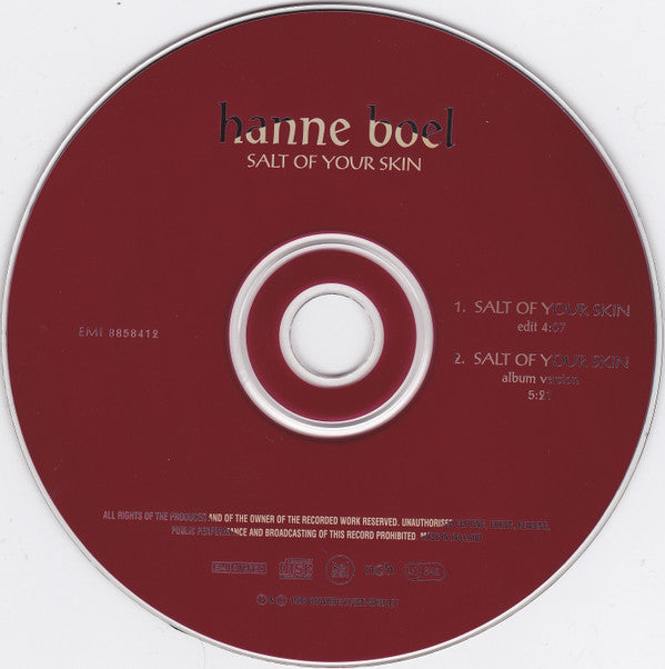 Hanne Boel : Salt Of Your Skin (CD, Single, Dig)