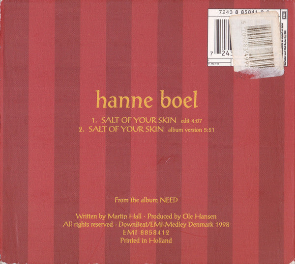 Hanne Boel : Salt Of Your Skin (CD, Single, Dig)