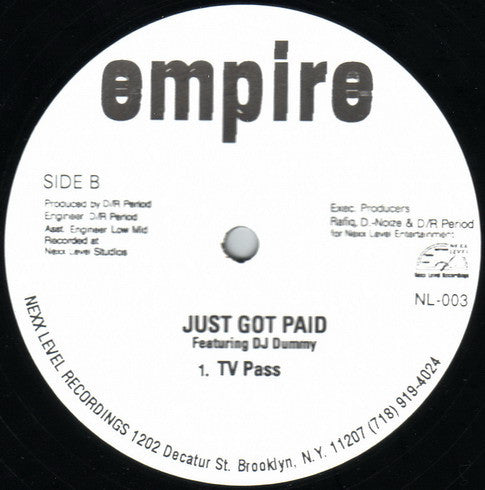 Empire (18) Feat. DJ Dummy : Just Got Paid (12")