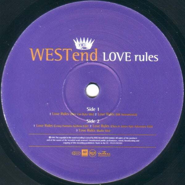 West End : Love Rules (12")