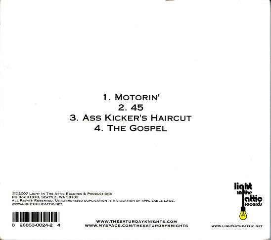 The Saturday Knights : The Saturday Knights (CD, EP)