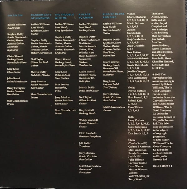 Robbie Williams : Intensive Care (CD, Album, RP)