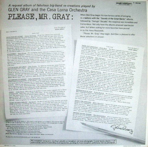 Glen Gray & The Casa Loma Orchestra : Please, Mr. Gray... (LP)