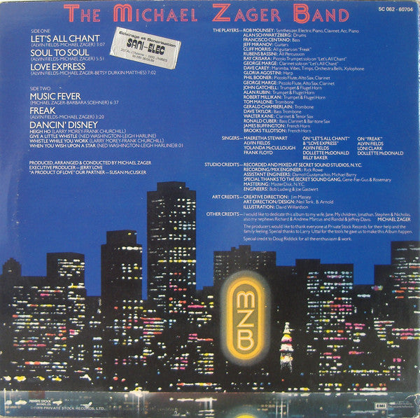 The Michael Zager Band : Let's All Chant (LP, Album)